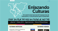 Desktop Screenshot of enlazandoculturas.cicbata.org